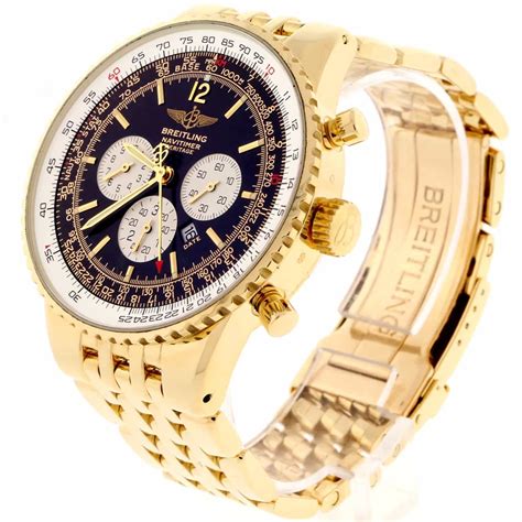 breitling watches for men gold|Breitling navitimer gold price.